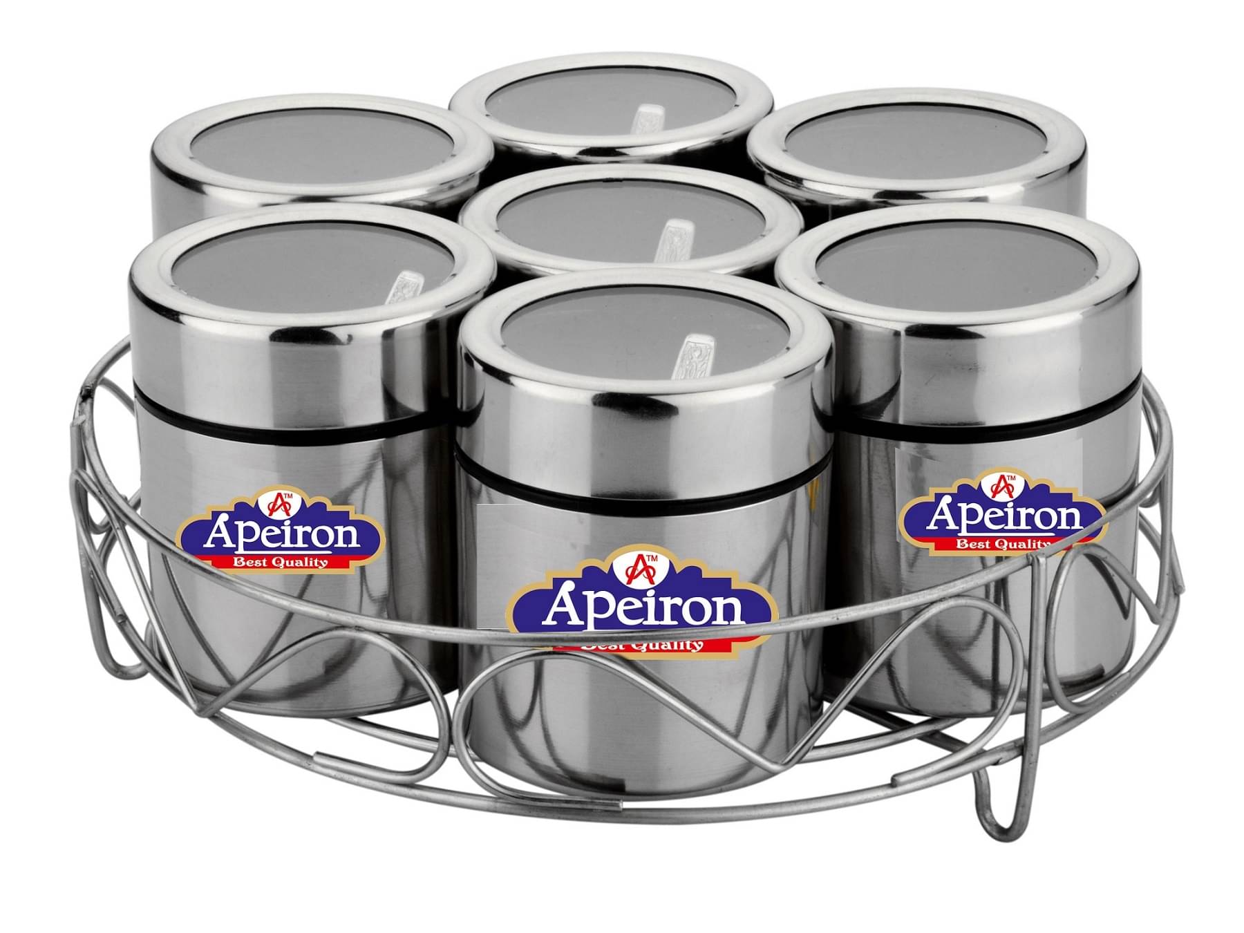     			APEIRON MULTI PURPOSE DABBA Steel Food Container Set of 7 1400 mL