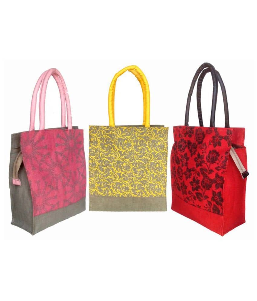 Foonty - Multicolor Jute Lunch Bag - Handbags | Buy online on ZillyBuy