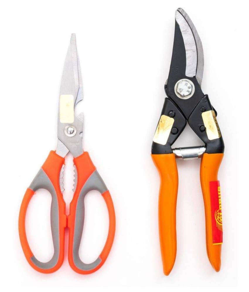 GLOBUS 406 STEEL MAJOR PRUNER 8" (200 MM) AND MULTIPUPOSE KITCHEN AND GARDEN SCISSOR GLOBUS 406 STEEL MAJOR PRUNER 8" (200 MM) AND MULTIPUPOSE KITCHEN AND GARDEN SCISSOR