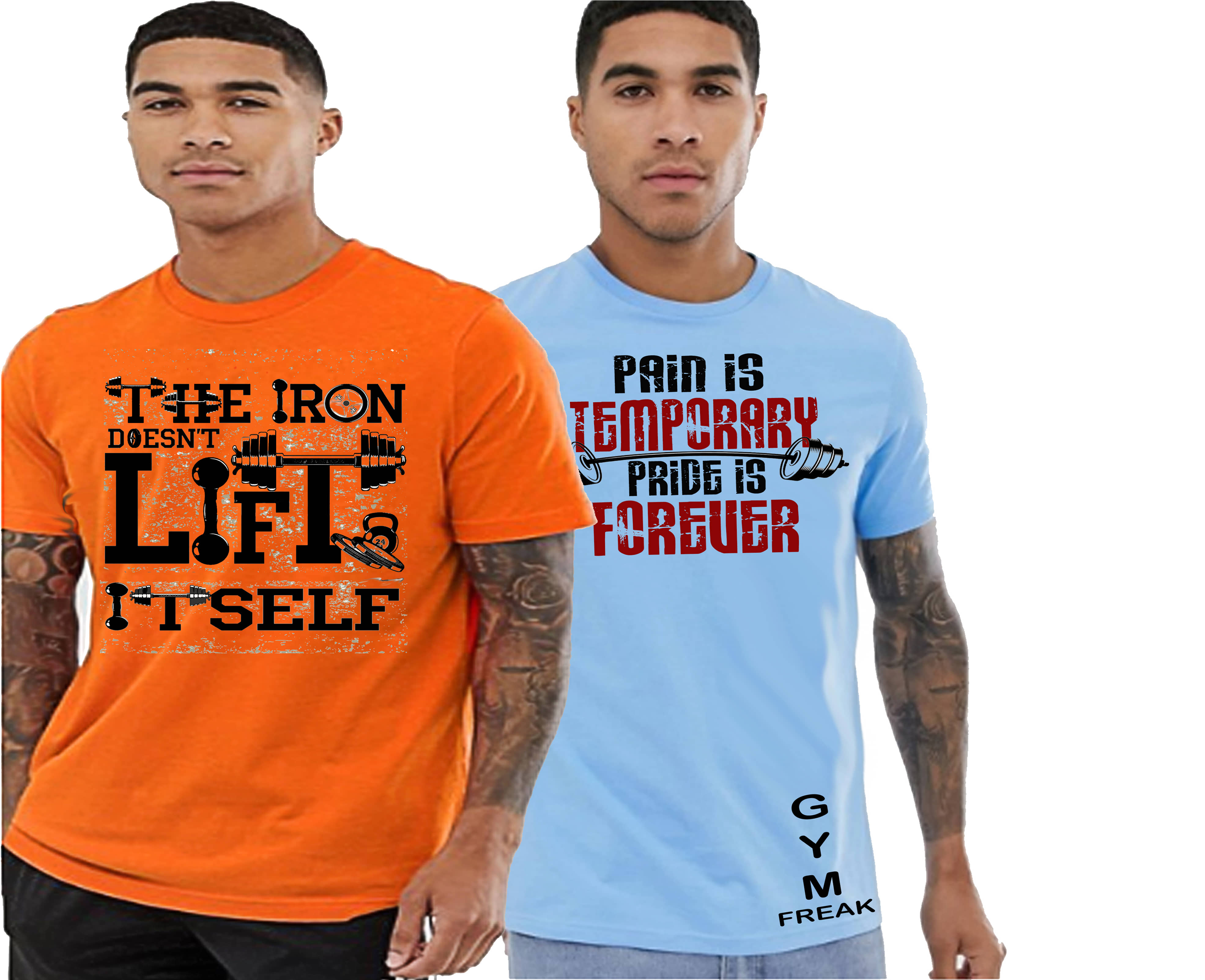 HVN Pack of 2 Polyester Regular Fit Men's T-Shirt ( Multi )