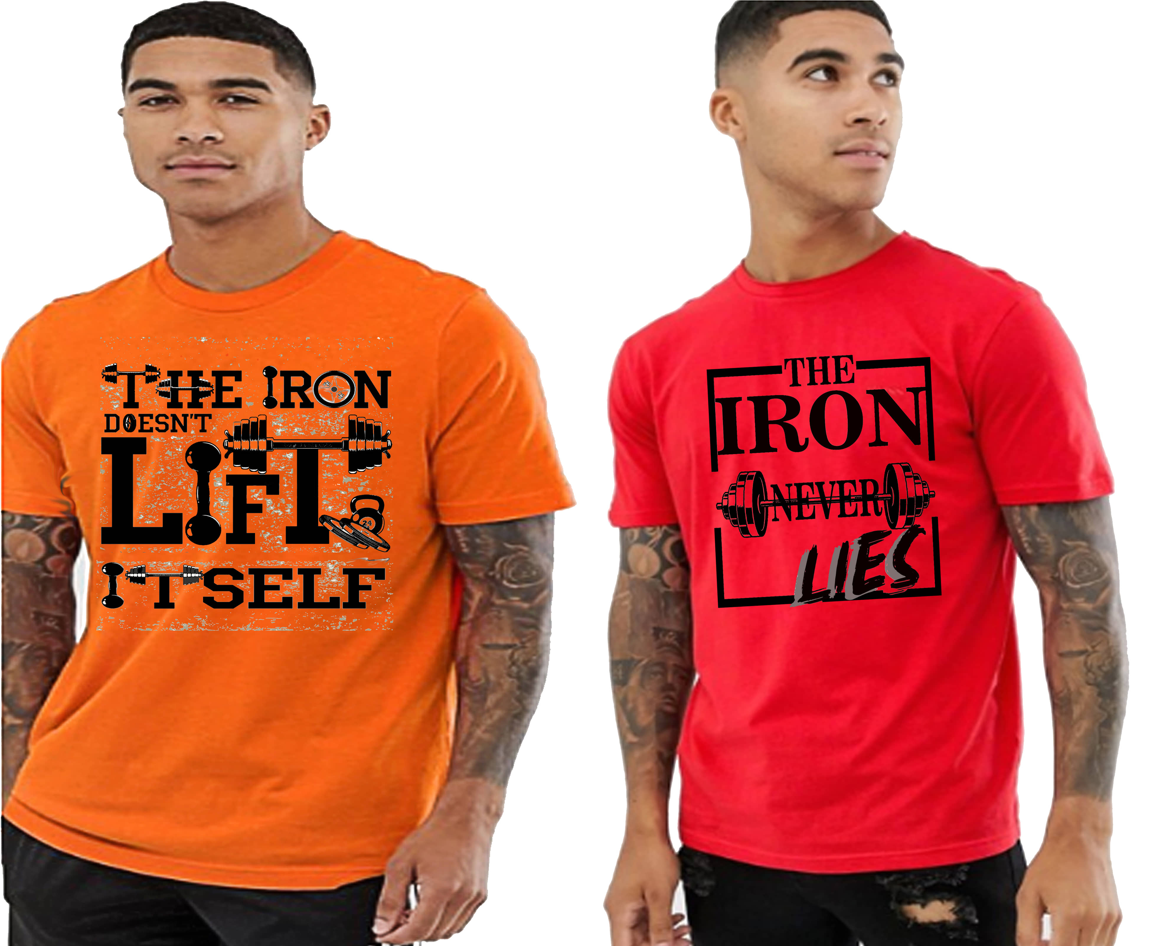 HVN Pack of 2 Polyester Regular Fit Men's T-Shirt ( Multi )