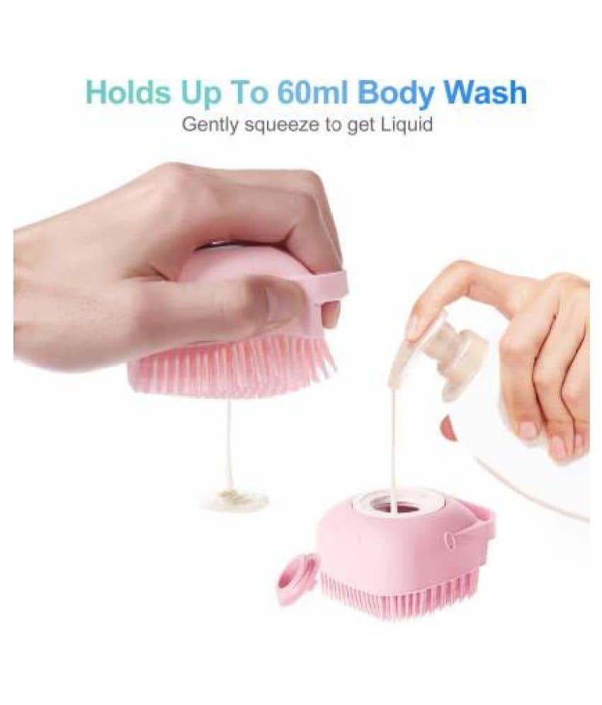 shower brush in pocket for gel