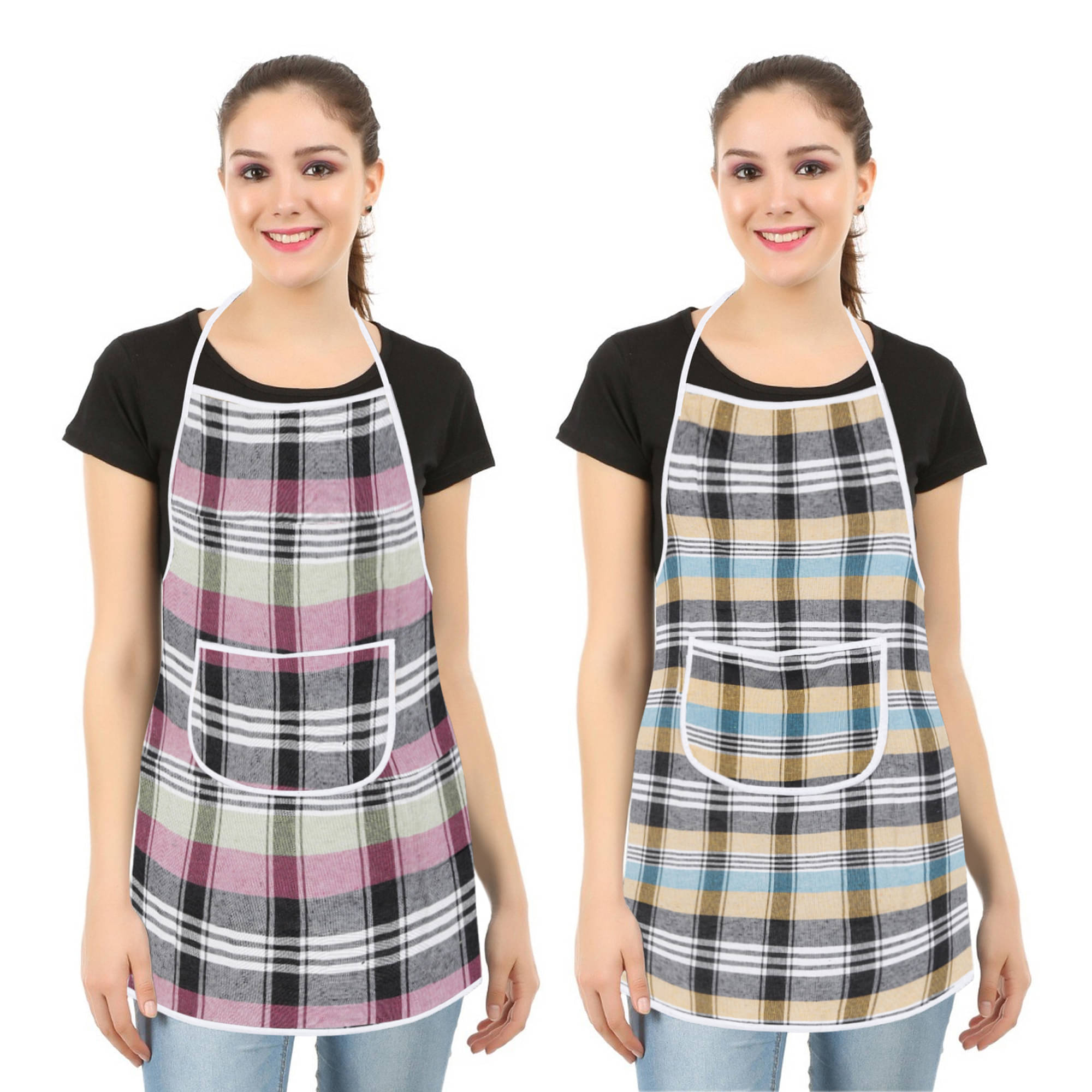     			E-Retailer Set of 2 Cotton Apron