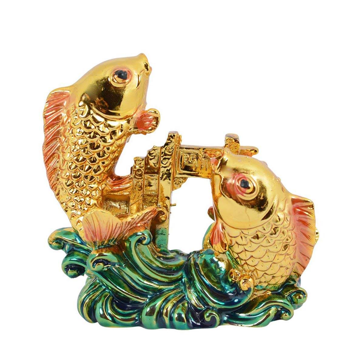     			Feng Shui Golden Trunk Up Elephant (3 x 2 inch