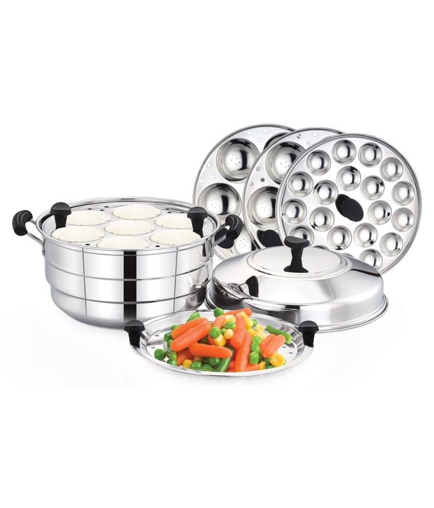     			Mahavir na Steel Idli Cooker 3000 mL