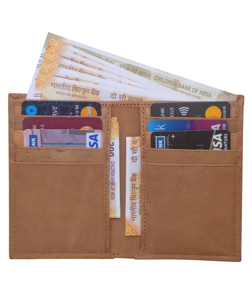     			STYLE SHOES Leather Khakhi Atm, Visiting , Credit Card Holder, Pan Card/ID Card Holder , Pocket wallet Genuine Accessory for Men and Women