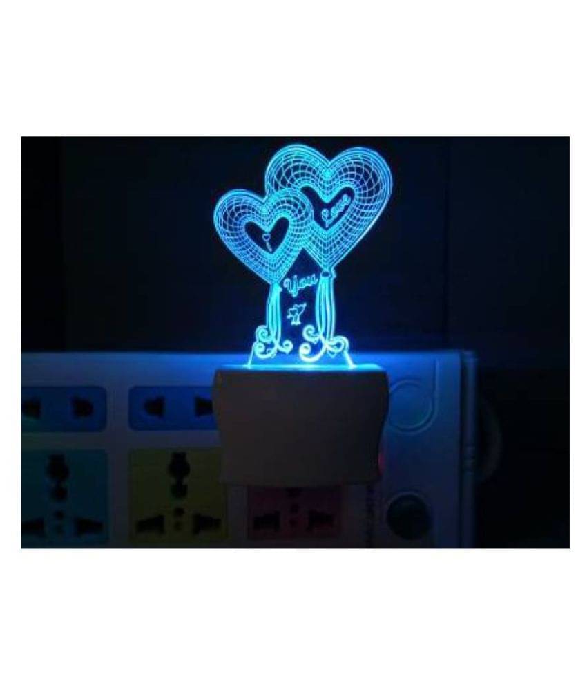     			UKANI 3D ILLUSION ACRYLIC LED NIGHT LAMP WITH 7 COLOR CHANGING LIGHT Night Lamp Multi Night Lamp Multi - More Than 50