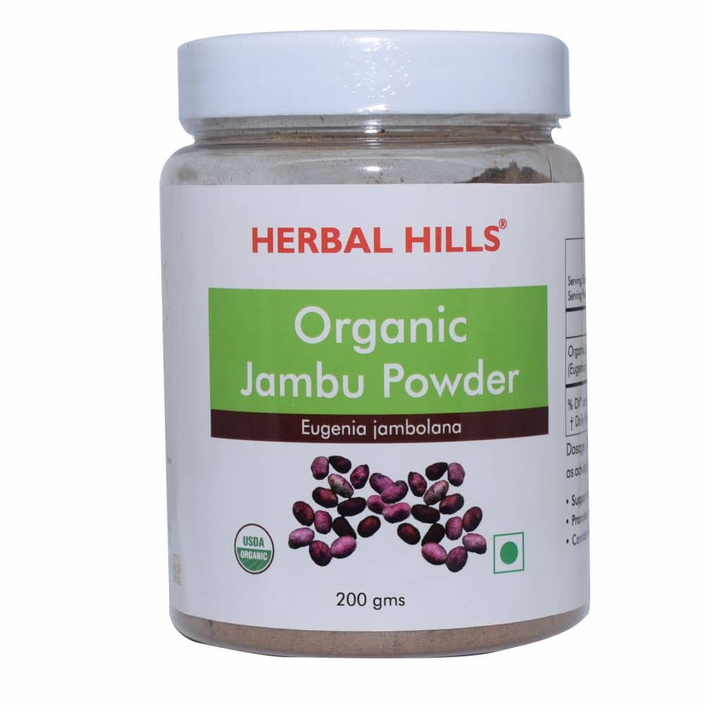 Herbal Hills Organic Jambu Powder 200 gm Pack of 2