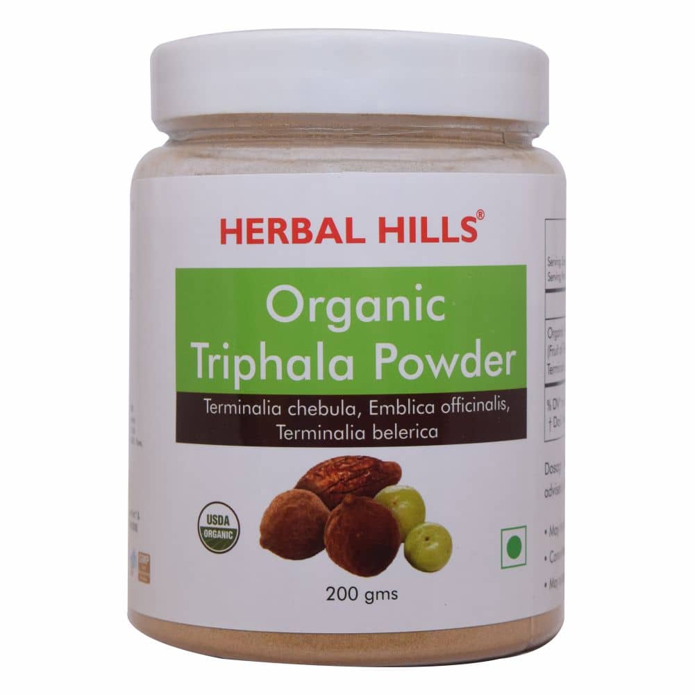 Herbal Hills Organic Triphala Powder 200 gm Pack of 2