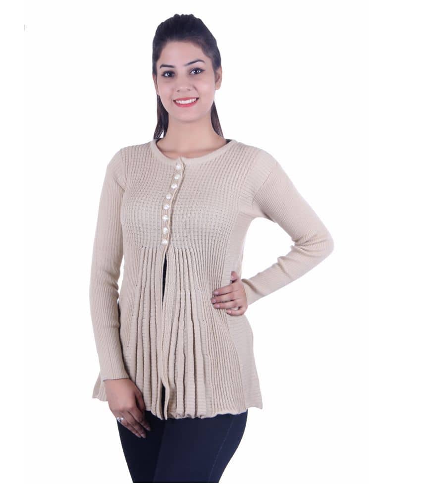 Ogarti Woollen Shrugs - Beige