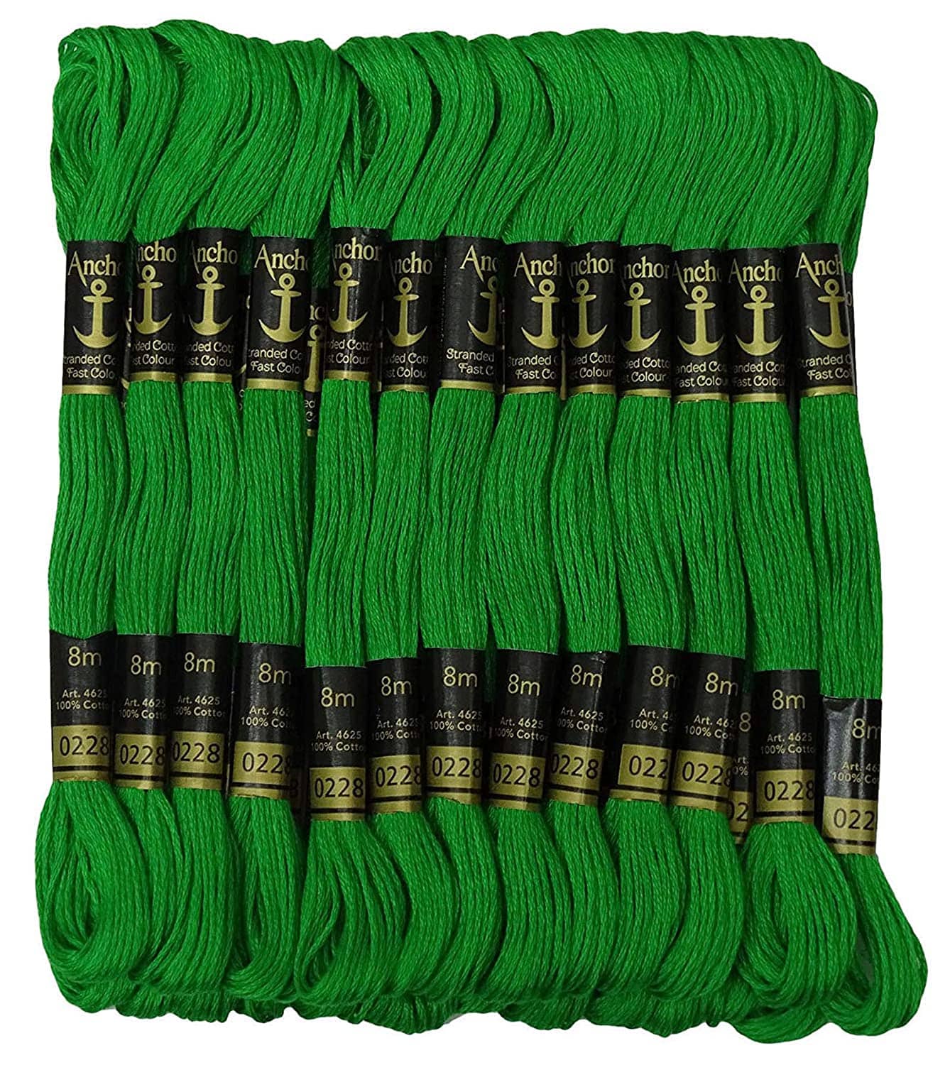PRANSUNITA Anchor Stranded Cotton 6 Strand Cross-Stitch Hand Embroidery Stranded Cotton Craft Sewing Floss Thread, Pack of 10 (Dark Green) - Stationery | Buy online on ZillyBuy