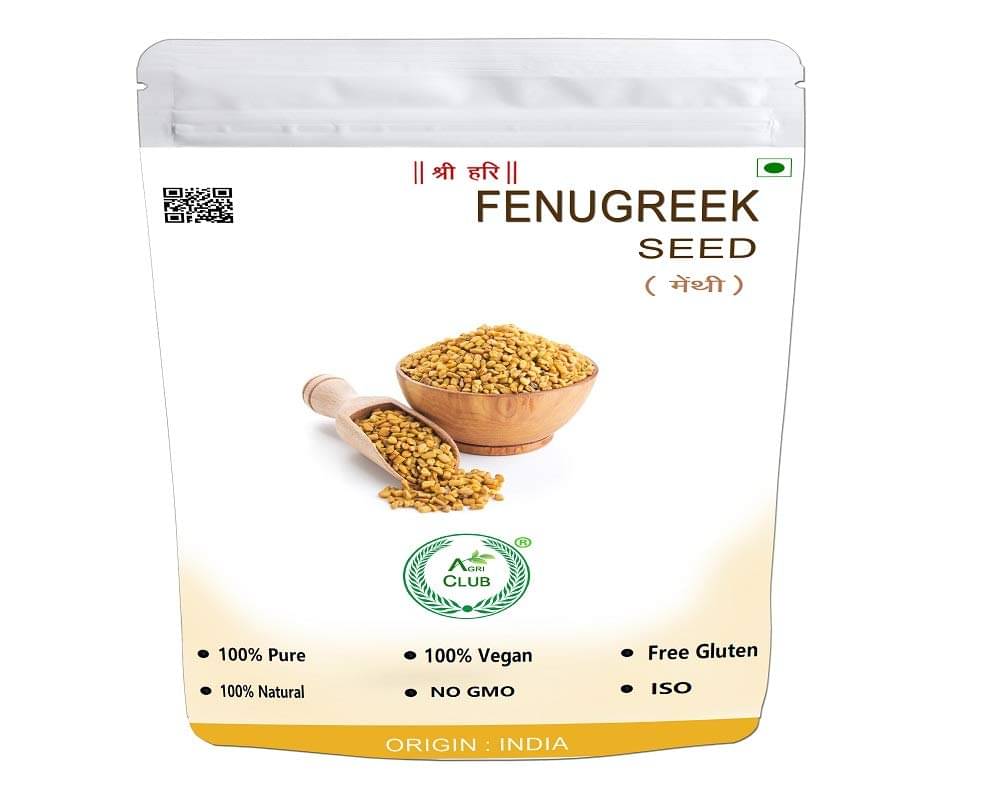 Agri Club Fenugreek Seed, Dana Methi 1 kg Agri Club Fenugreek Seed, Dana Methi 1 kg