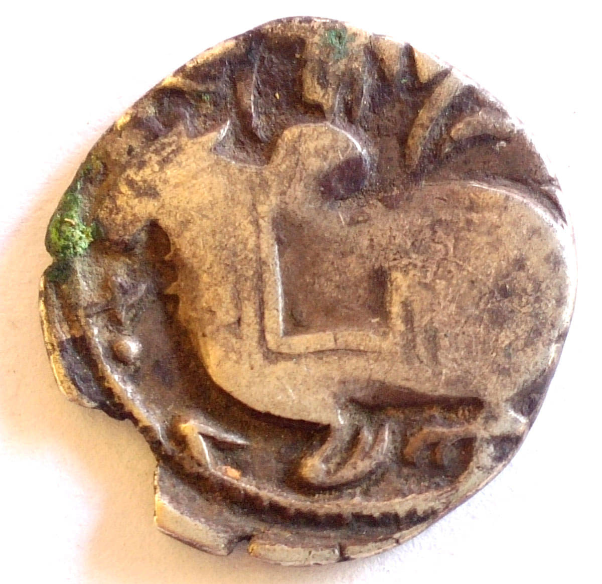     			Jital - Samanta Deva - Bull & Horseman - Kabul Shahi - 850-1000 AD (Gandhāra - Ohind mint) (850-1000) Silver (.699) • 3.16 g • ⌀ 16 mm GG# 305, Mitch AC# 1582, Tye# 21
