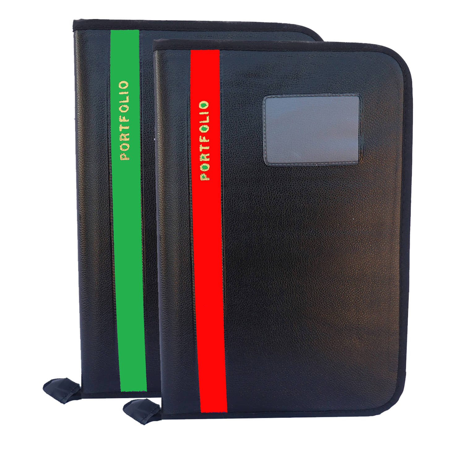     			Kopila PU Leather document certificate file folder Set of-2 With 20 Leefs (A4/FS)