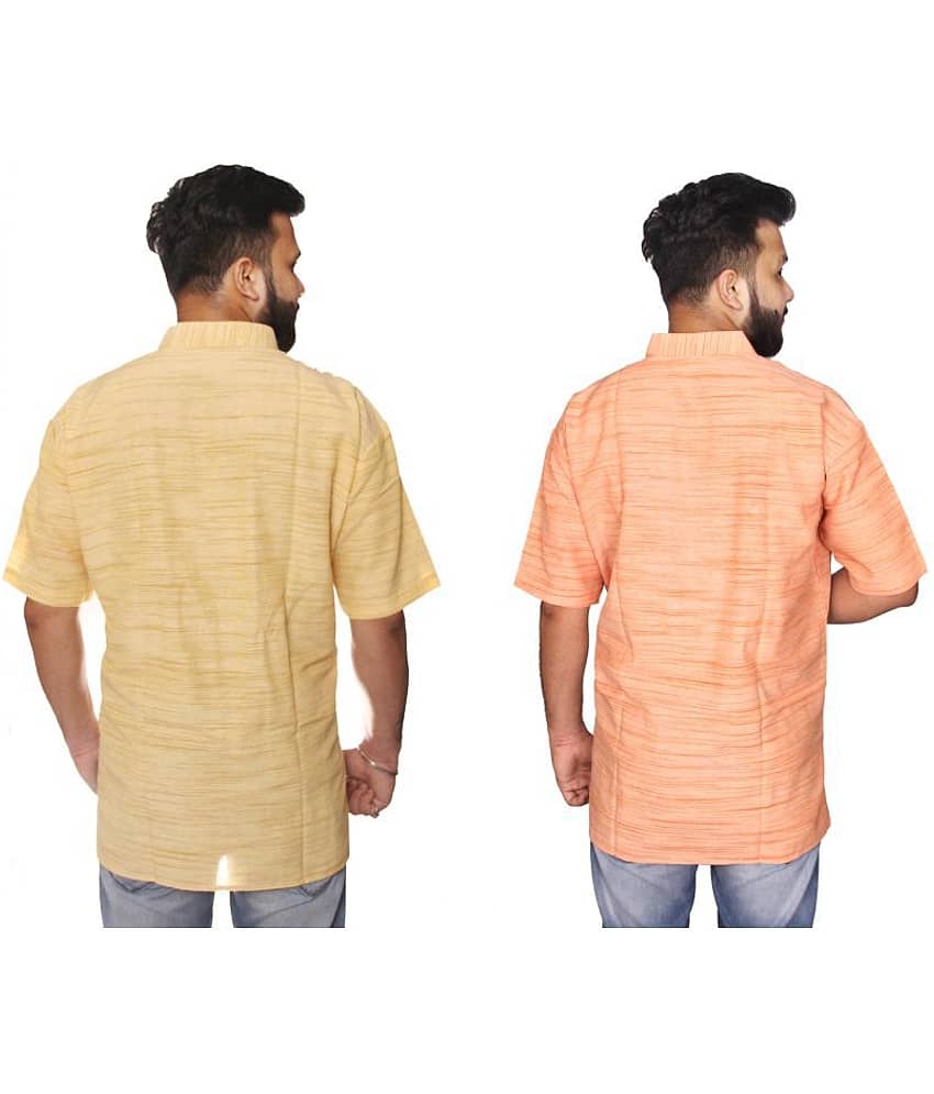 DESHBANDHU DBK Multi 100 Percent Cotton Kurta Pack of 2 - Kurtas & Kurta Sets | Buy online on ZillyBuy