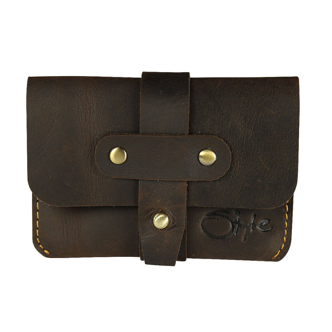     			Style 98 Button Brown Money Clip