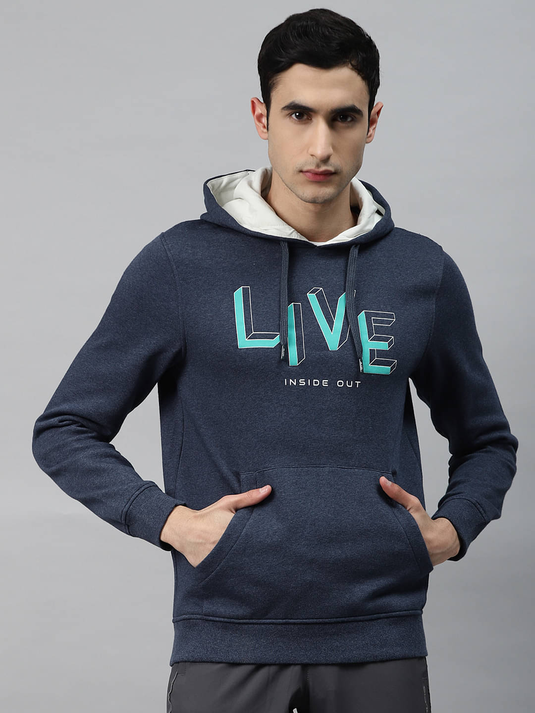     			Alcis Blue Polyester Sweatshirt