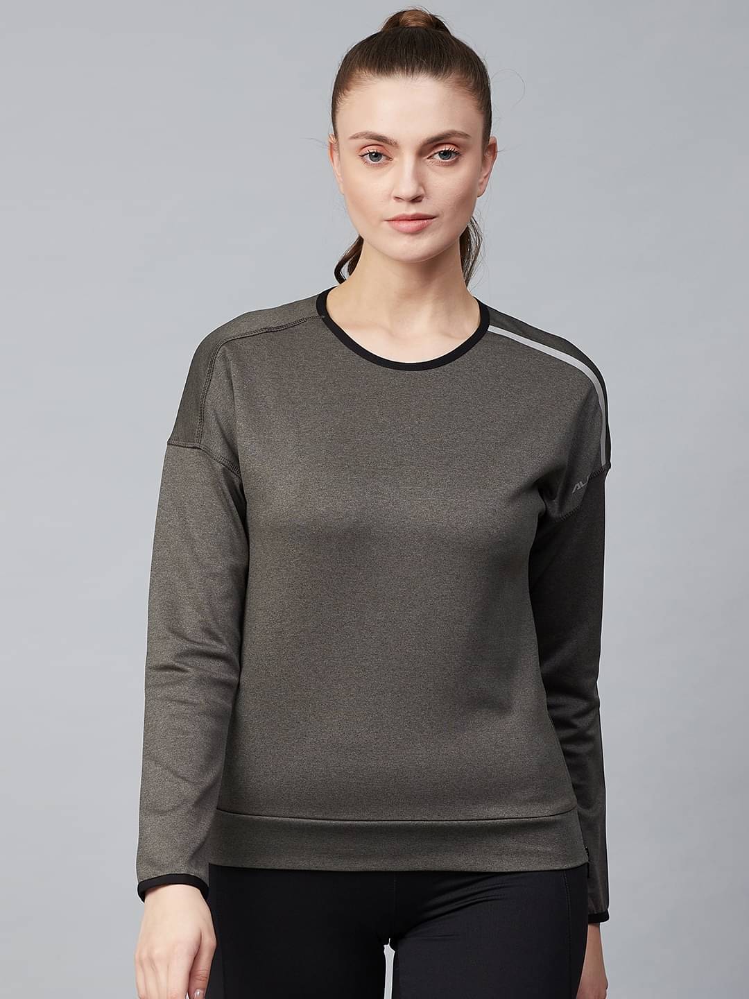     			Alcis - Grey Polyester Women's Sweatshirt