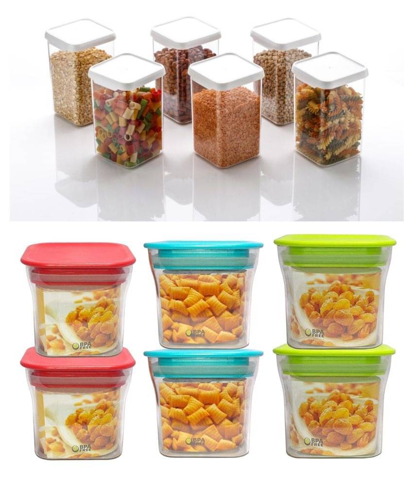     			Analog kitchenware Grocery, Dal, Pasta Polyproplene Food Container Set of 12 1600 mL