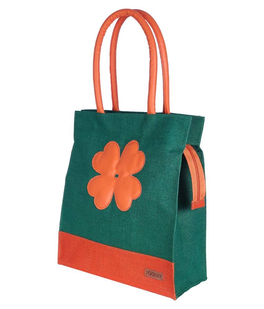 Foonty Green Lunch Bags - 1 Pc - Handbags | Buy online on ZillyBuy