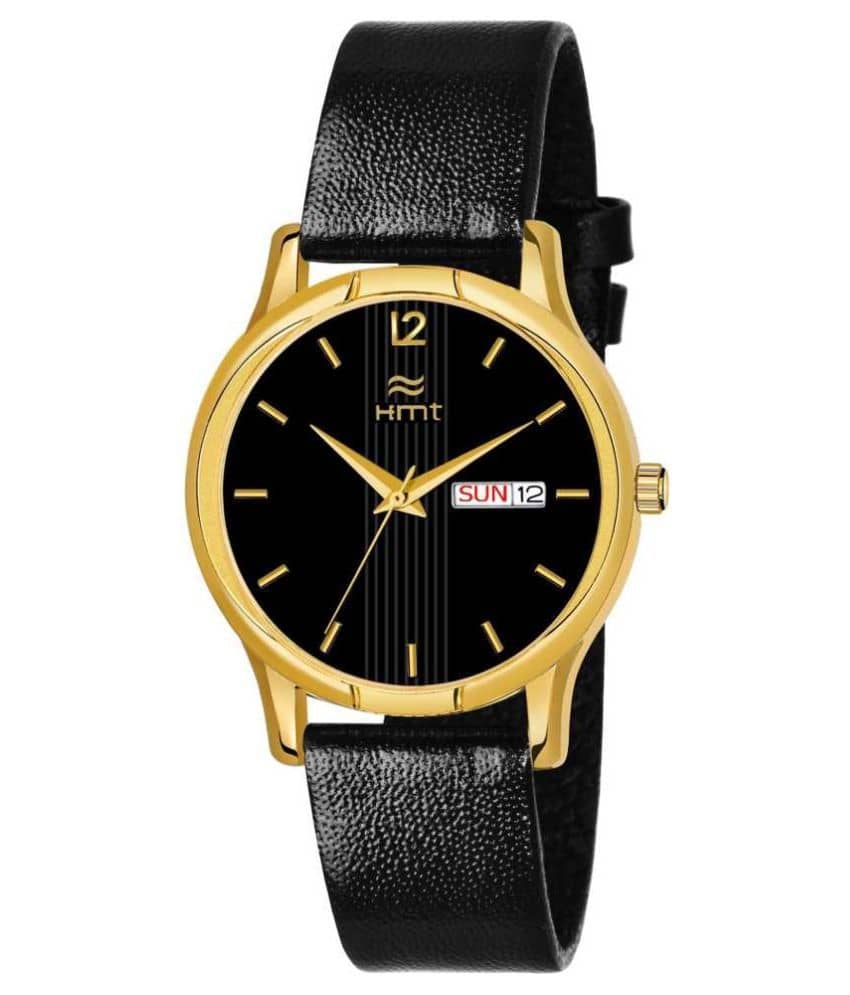 HAMT -  Black Leather Analog Men's Watch