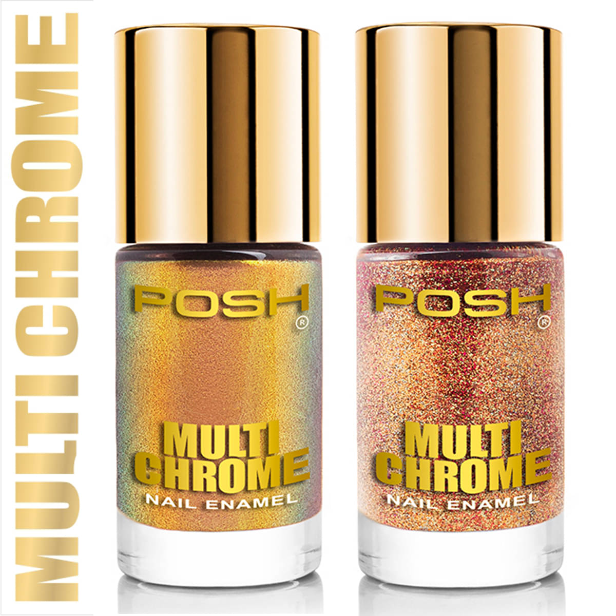     			Posh Nail Polish Multi Multichrome Pack of 2 9 mL