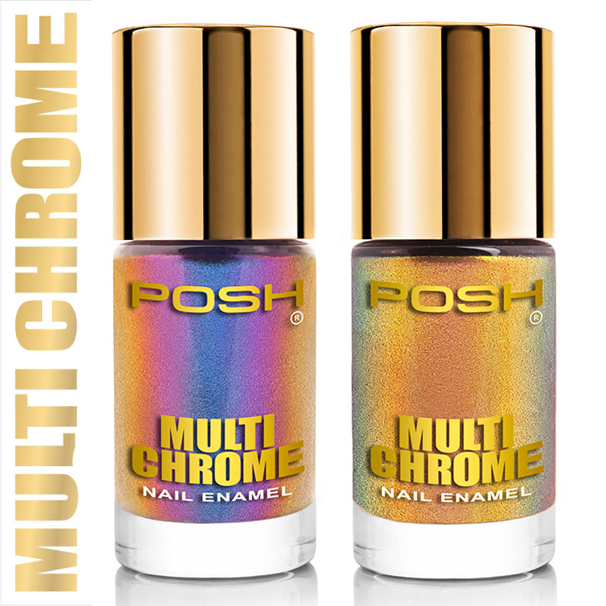 Posh Nail Polish Multi Multichrome Pack of 2 18 mL