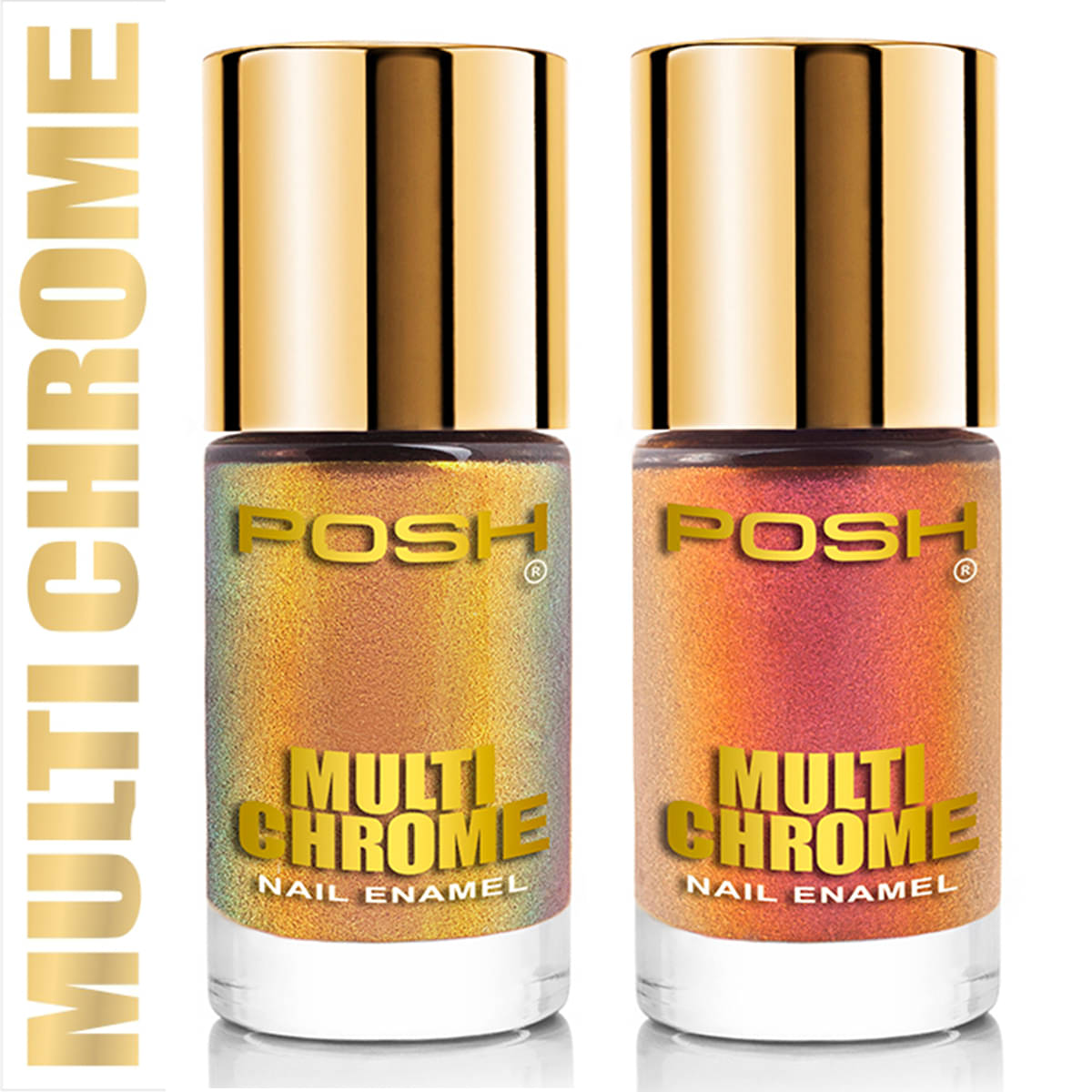     			Posh Nail Polish Multi Multichrome Pack of 2 9 mL