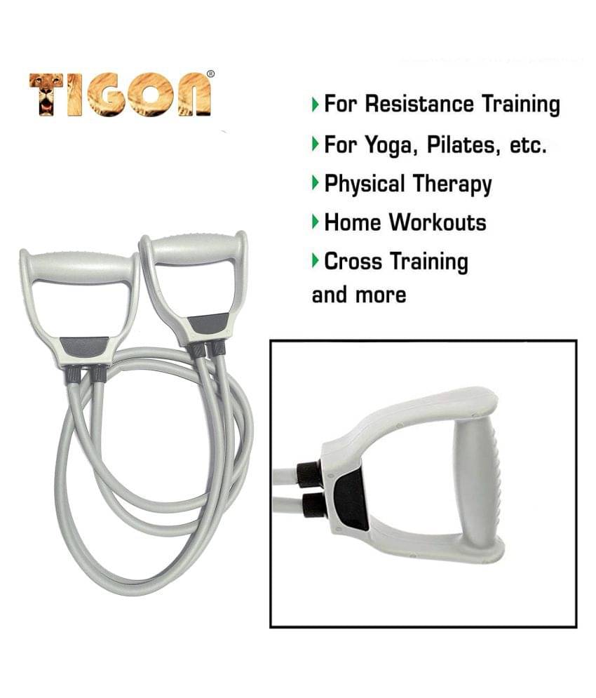 Tigon Double Resistance Toning Tube - Promotes Strength Training and Muscle Building | Best Resistance Band for Stretching Workout and Body Exercise Toning Tube     			Tigon Double Resistance Toning Tube - Promotes Strength Training and Muscle Building | Best Resistance Band for Stretching Workout and Body Exercise Toning Tube