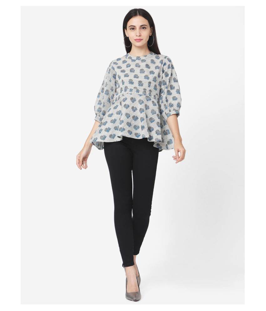     			Aarrah Women's Cotton Tunic ( Grey )