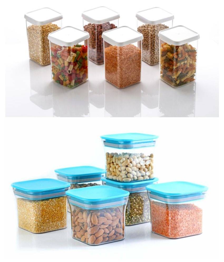 Analog kitchenware Grocery, Dal, Pasta Polyproplene Food Container Set of 12 1600 mL Analog kitchenware Grocery, Dal, Pasta Polyproplene Food Container Set of 12 1600 mL