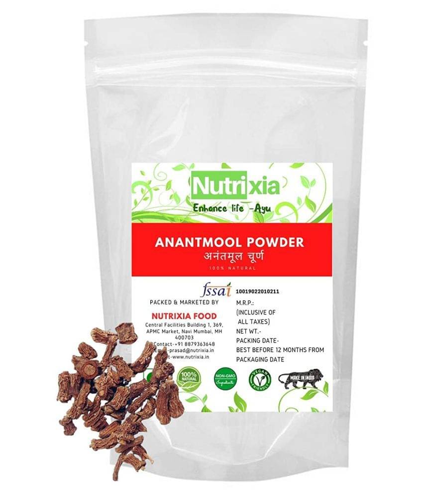 Nutrixia Food Anantmool Powder Hemidesmus Indicus Powder 500 Gm Pack of 1 Nutrixia Food Anantmool Powder Hemidesmus Indicus Powder 500 Gm Pack of 1