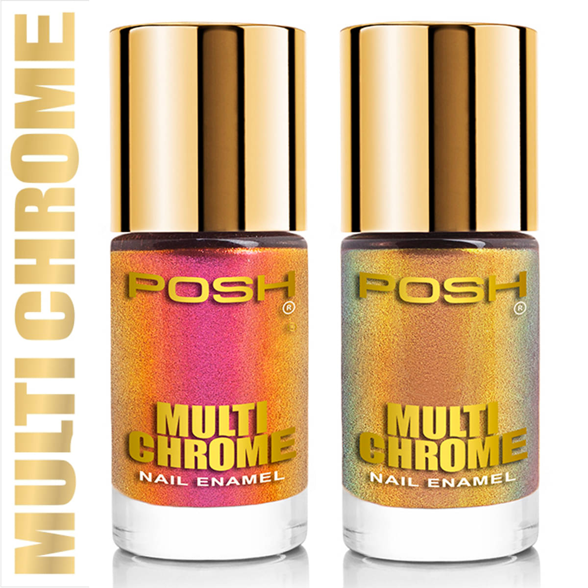     			Posh Nail Polish Multi Multichrome Pack of 2 18 mL