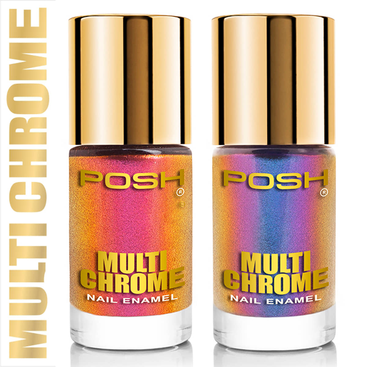Posh Nail Polish Multi Multichrome Pack of 2 18 mL