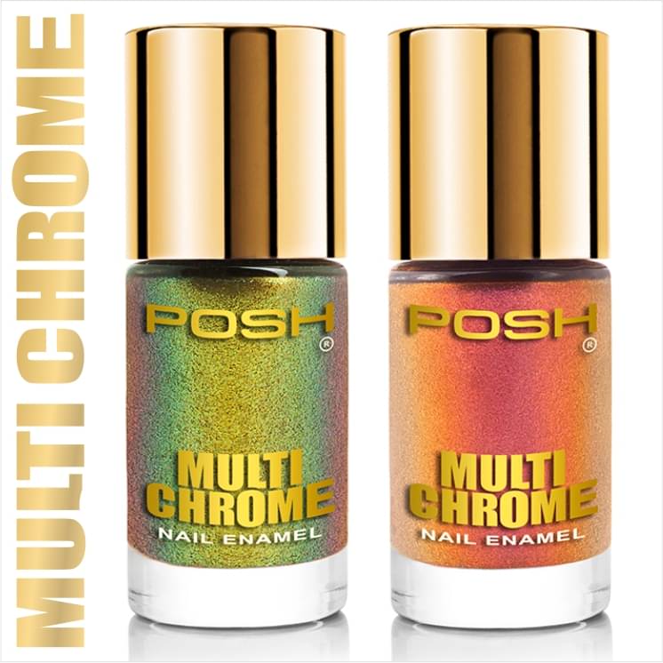     			Posh Nail Polish Multi Multichrome Pack of 2 18 mL