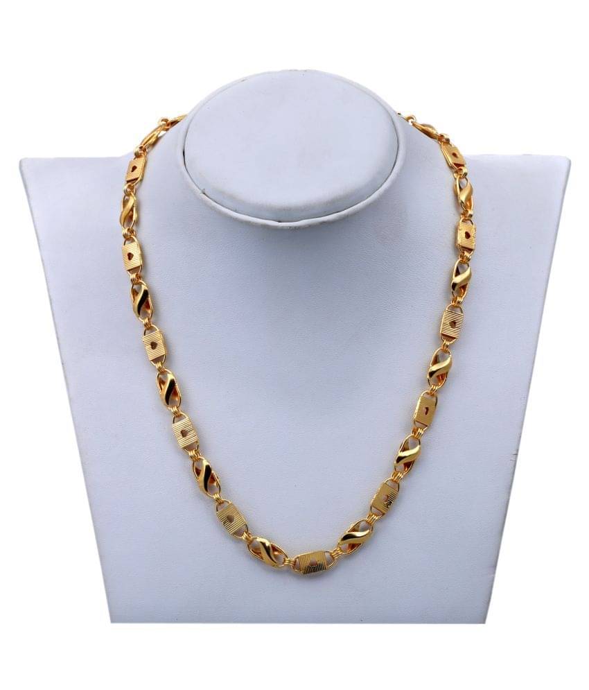     			SHANKH-KRIVA Gold Plated Chain ( Set of 1 )