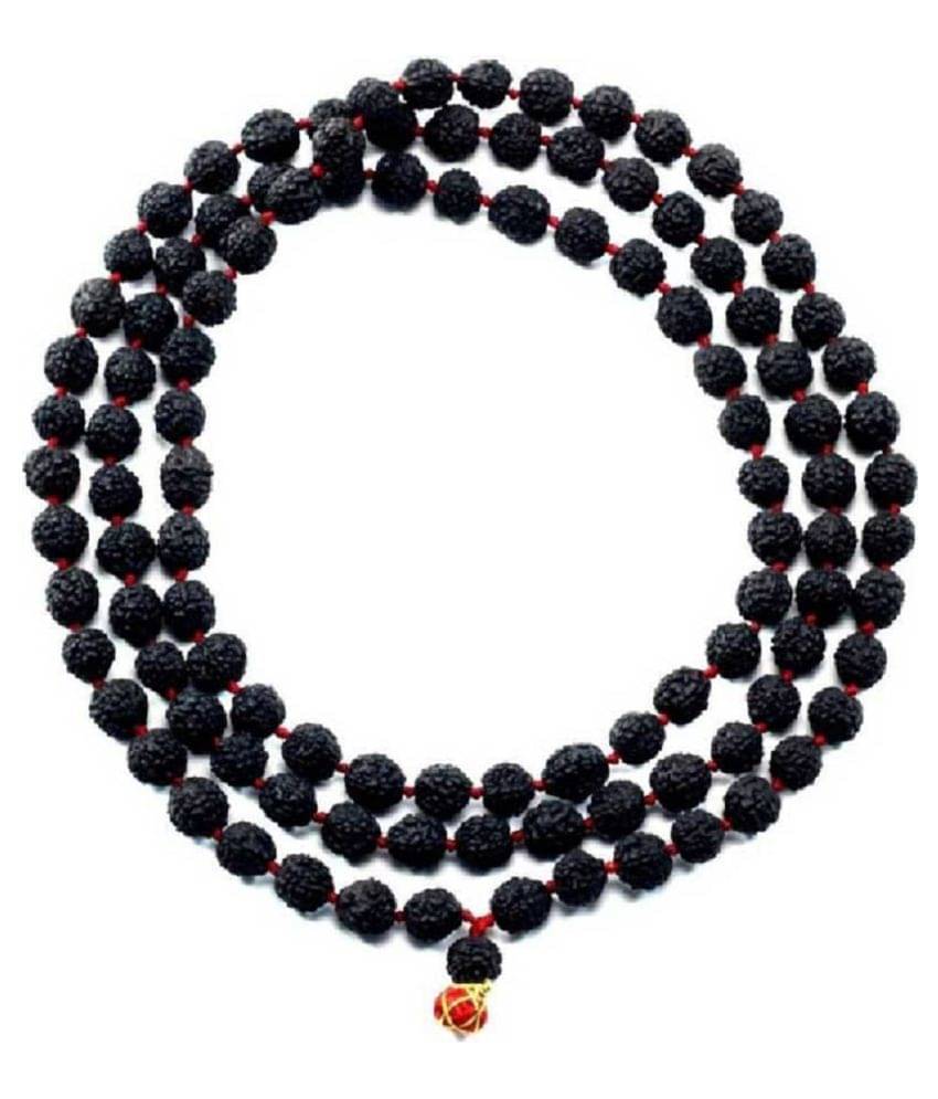 ShivaRatna Original Premium Quality Rudraksha Mala Black 108+1 ShivaRatna Original Premium Quality Rudraksha Mala Black 108+1