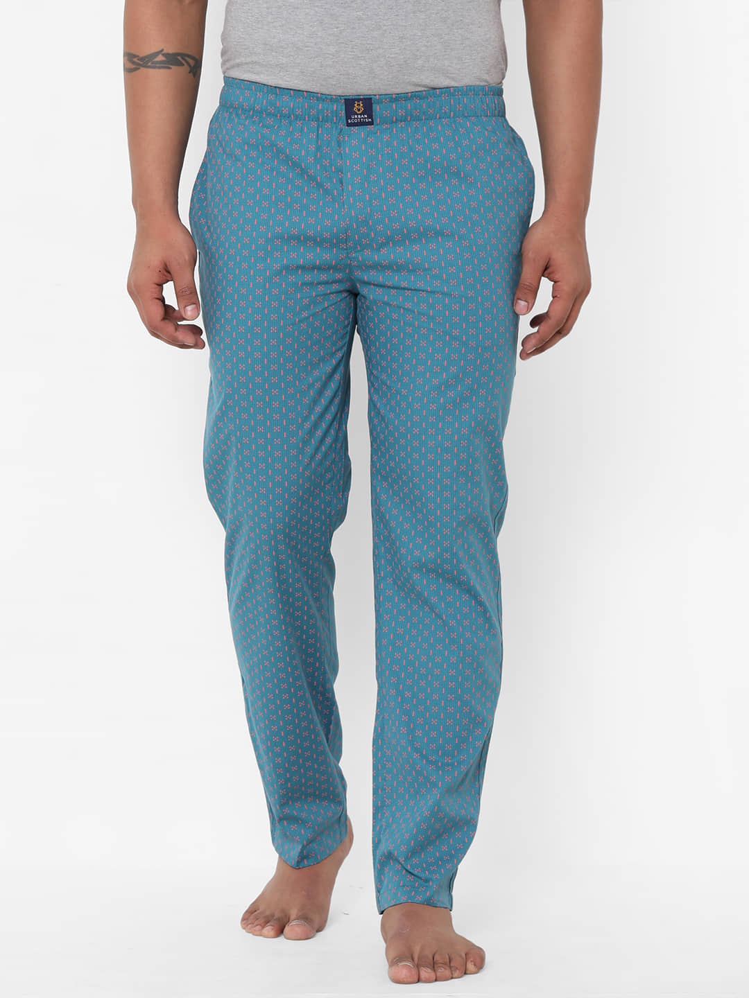 URBAN SCOTTISH Pack of 1 Pyjama For Men's ( Blue )
