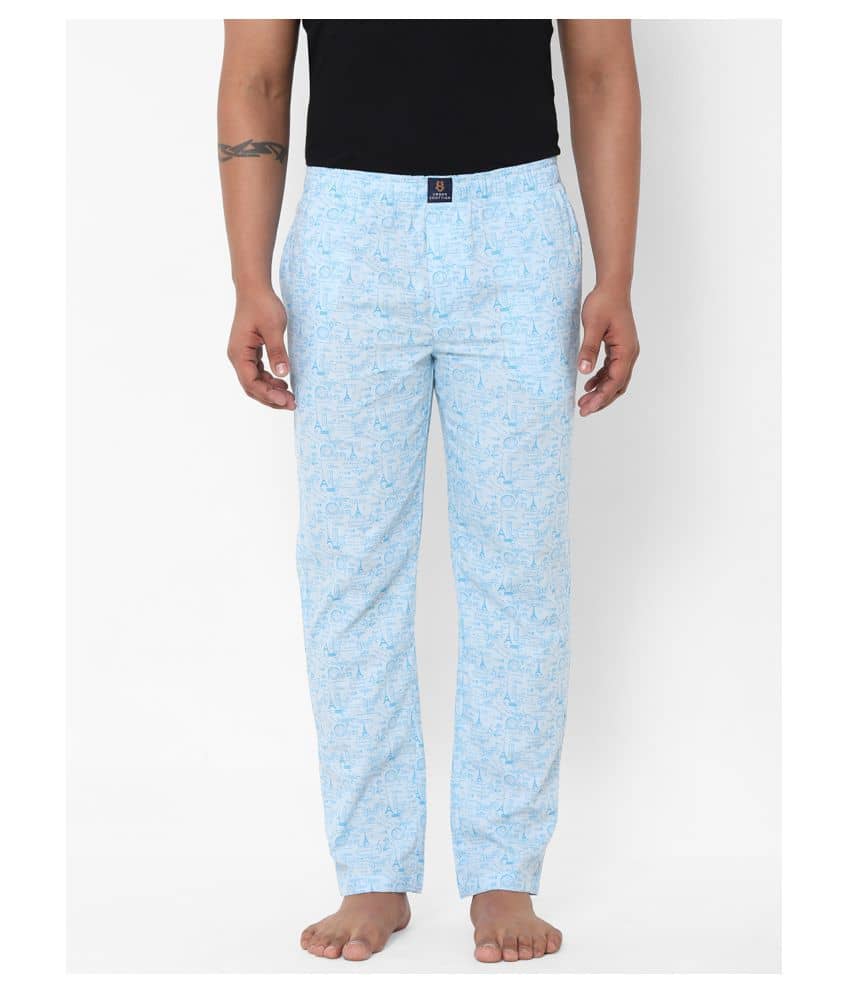 URBAN SCOTTISH Pack of 1 Pyjama For Men's ( Blue )