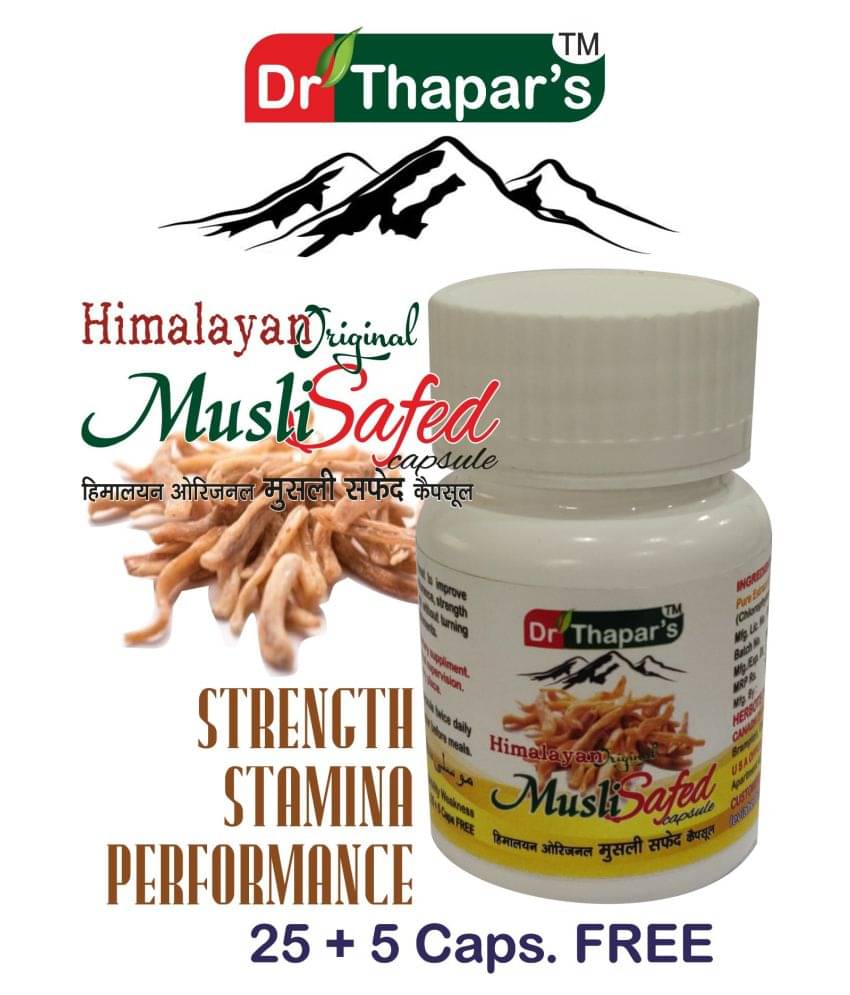 Dr. Thapar'S Himalayan Original Safed Musli Extract Power 25+5 Free Capsule 500 Mg Dr. Thapar'S Himalayan Original Safed Musli Extract Power 25+5 Free Capsule 500 Mg