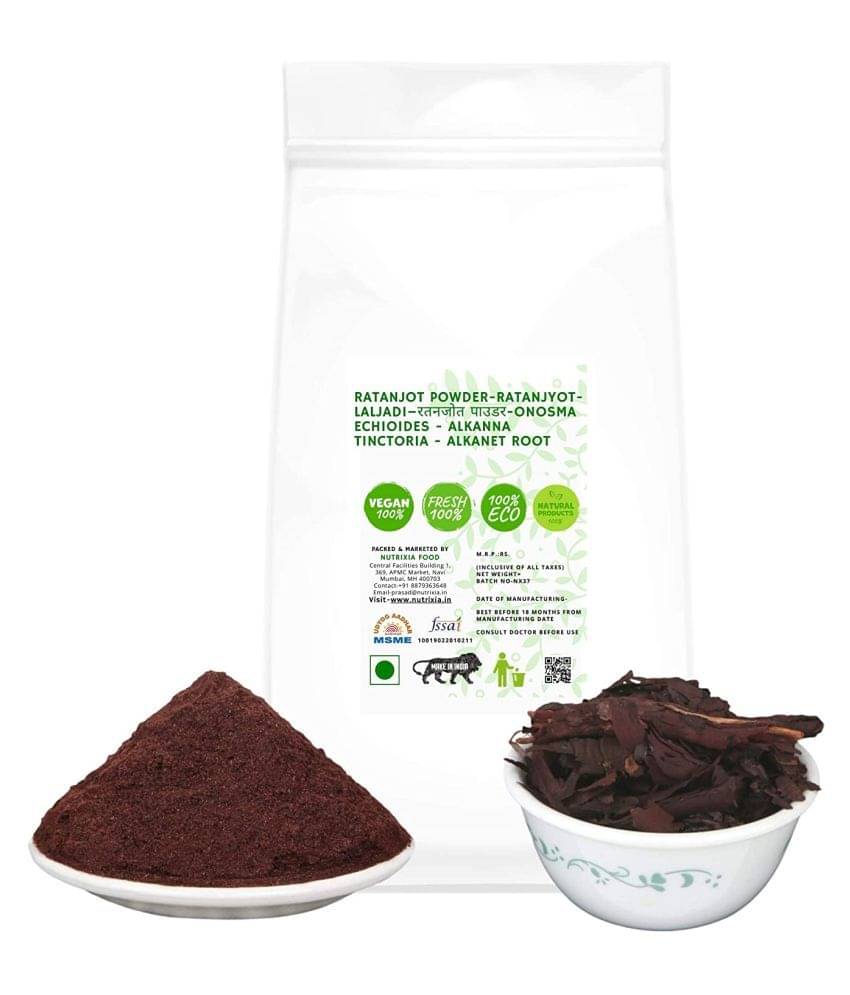 Nutrixia Food \Nratanjot Root Powder -Alkanet Root Powder 250 Gm Pack of 1 Nutrixia Food \Nratanjot Root Powder -Alkanet Root Powder 250 Gm Pack of 1