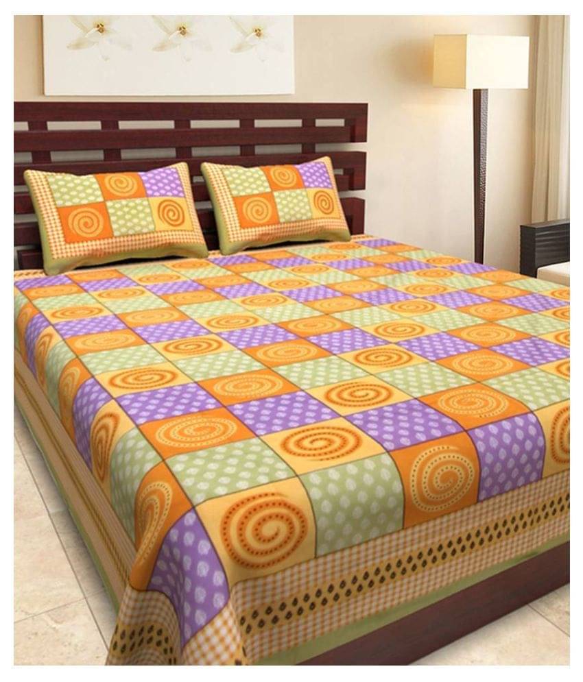     			Uniqchoice Cotton Double Bedsheet ( Assorted )
