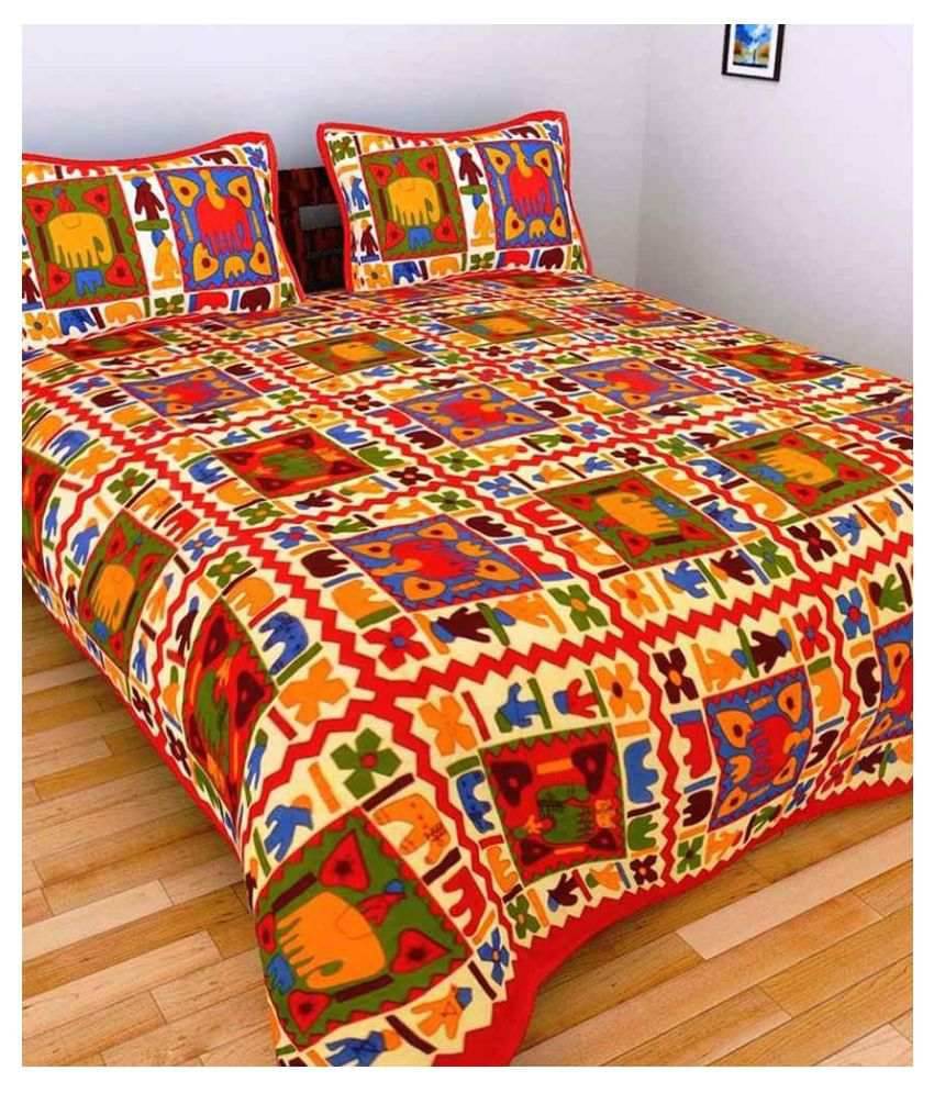     			Uniqchoice Cotton Double Bedsheet ( Assorted )