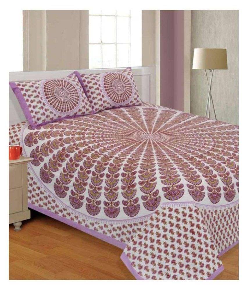     			Uniqchoice Cotton Double Bedsheet ( Assorted )