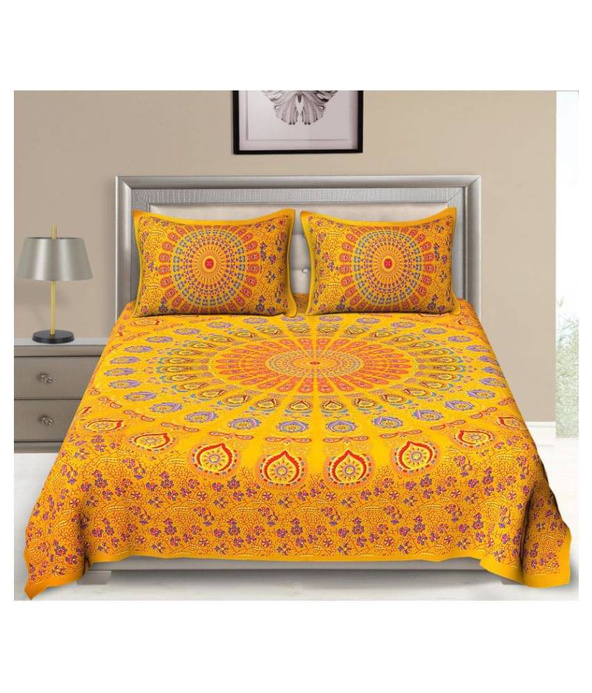     			Uniqchoice Cotton Double Bedsheet ( Gray )