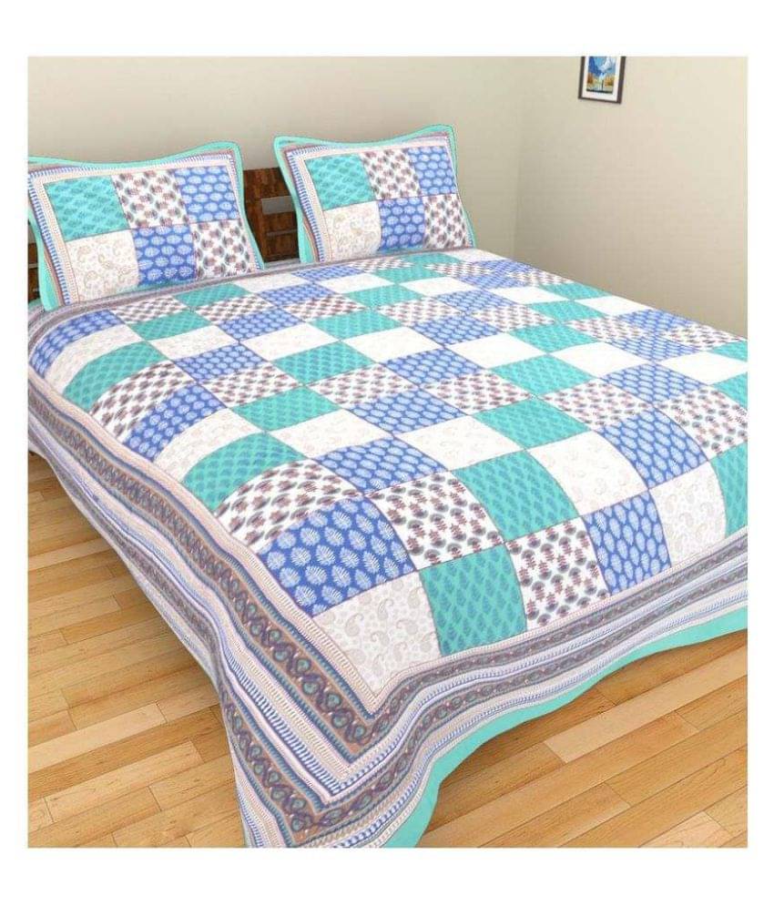     			Uniqchoice Cotton Double Bedsheet ( Assorted )