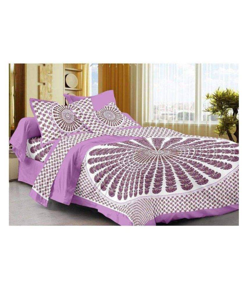     			Uniqchoice Cotton Double Bedsheet ( Assorted )