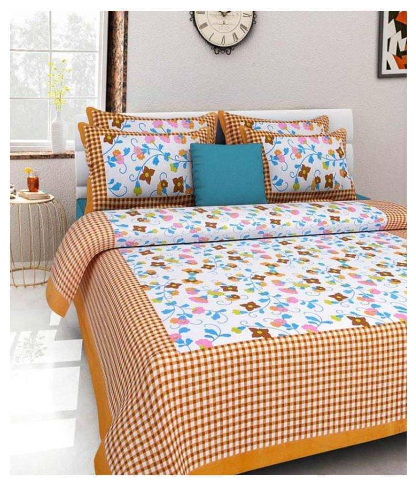     			Uniqchoice Cotton Double Bedsheet ( Assorted )
