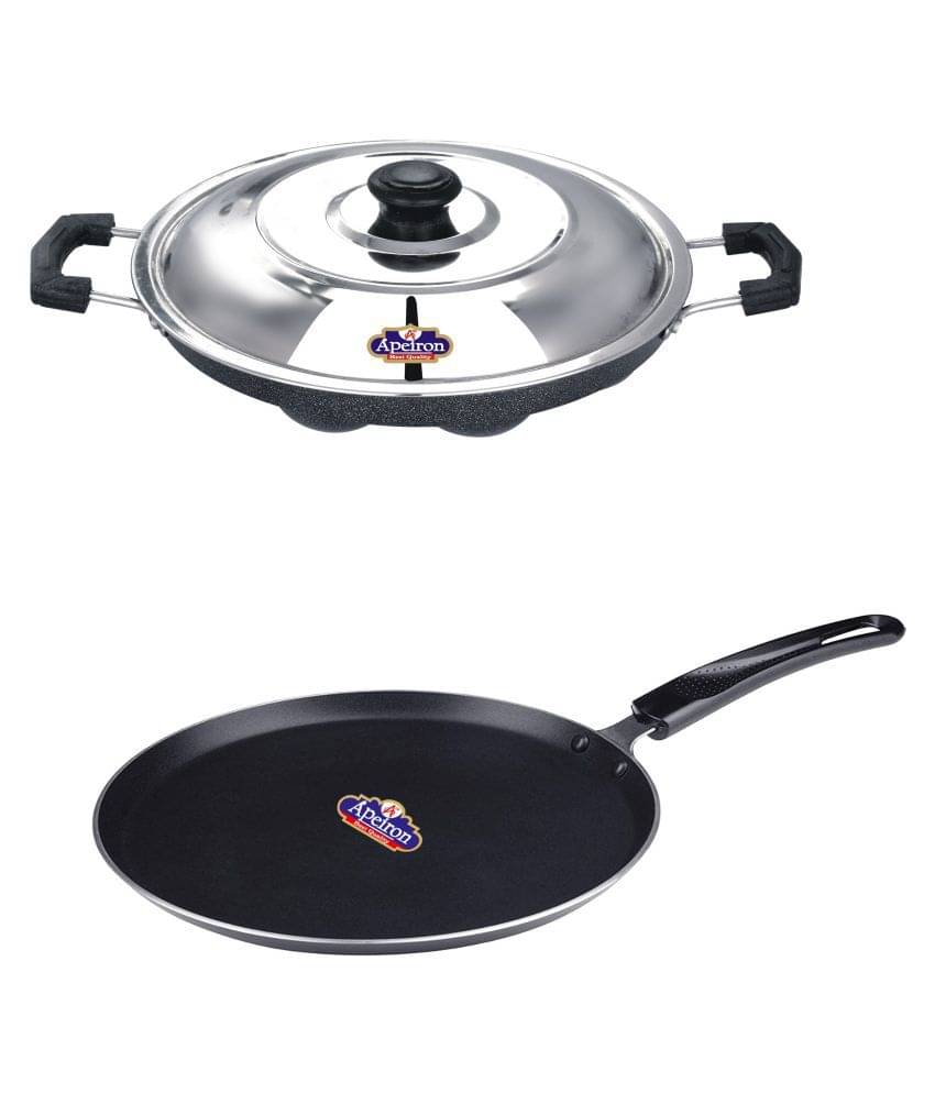     			APEIRON APPAM AND DOSA TAWA Non-Stick Aluminum Pot 27 cm 1 mL