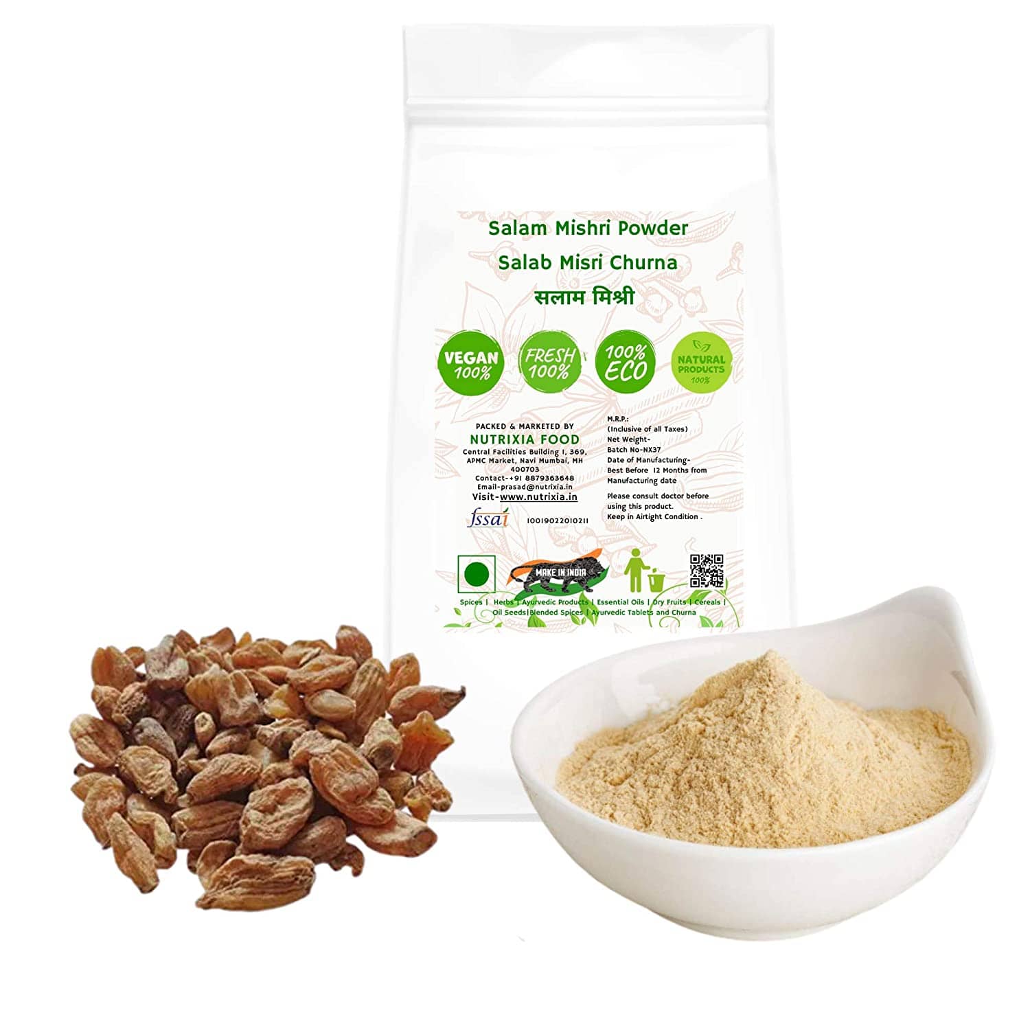 Nutrixia Food Salam Panja Powder\Nsalam Panja Powder 25 Gm Pack of 1